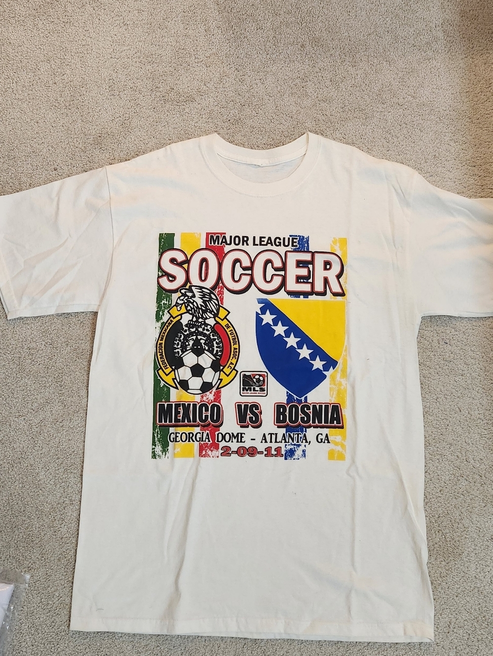 Vintage Collectible Bosnia Mexico Soccer Shirt Large 2/9/2011